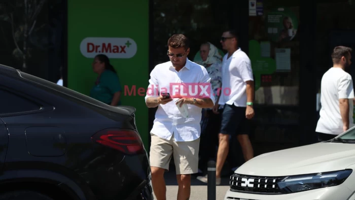 Adrian Mutu, primele imagini după moartea tatălui său. Briliantul, un mic drum la farmacie 