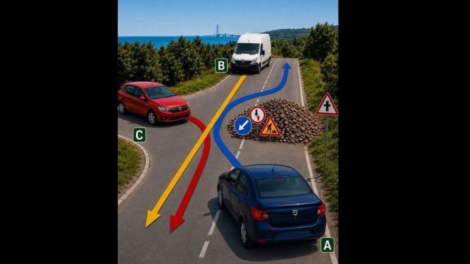 Care este ordinea corectă de trecere Postarea cu testul auto care a stârnit controverse în rândul șoferilor
