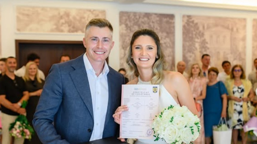 Irina Begu s-a căsătorit în sfârșit cu Victor Crivoi antrenorul său. Nunta anului în sportul românesc