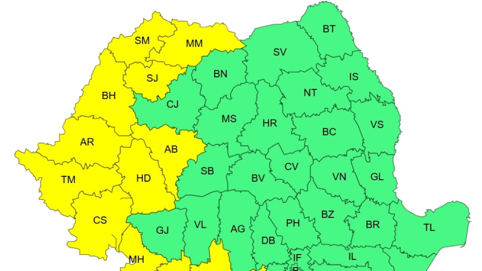 Cod galben ANM de caniculă în zeci de județe Vremea schimbă foaia de marți 1 septembrie și aduce furtuni și instabilitate | Hartă