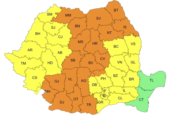 Cod portocaliu și galben de instabilitate