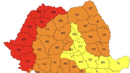 Cod roșu de caniculă în 7 județe și portocaliu în București și Ilfov până vineri De joi vin furtunile și instabilitatea atmosferică. Valul de căldură se extinde până duminică Hartă