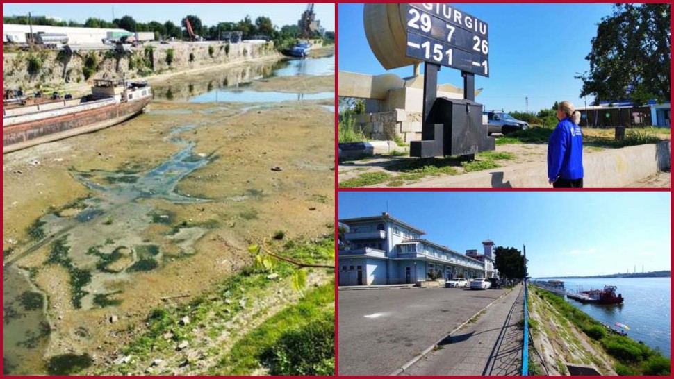 Probleme cu traficul pe Dunăre din cauza cotelor scăzute. Încărcătura navelor e redusă şi la jumătate din capacitate. Probleme și la centrala de la Cernavodă