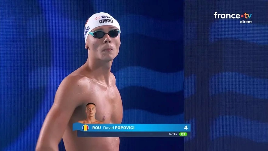 David Popovici calificare în finală cu record al competiţiei la Campionatul European Semifinala la 100 m liber dominată de înotătorul român