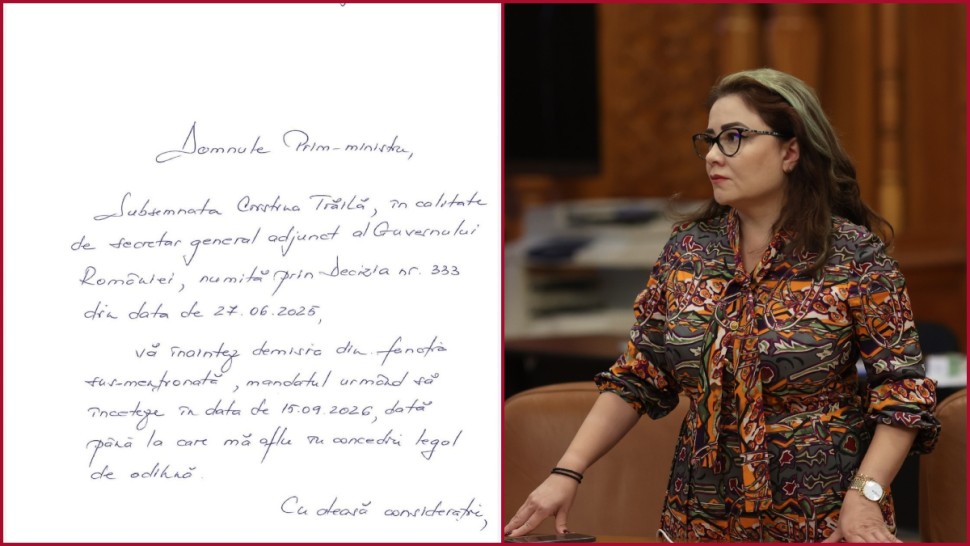 Cristina Trăilă și-a dat demisia din funcția de secretar general adjunct al Guvernului după urmărirea penală într-un dosar DNA  Sunt total nevinovată acest lucru va fi lămurit încă din faza de urmărire penală