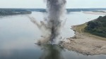 Noua detonare a stâncii Pârjoaia pentru a devia cursul Dunării spre Centrala de la Cernavodă un succes Miruță O zi de funcţionare suplimentară a Centralei VIDEO
