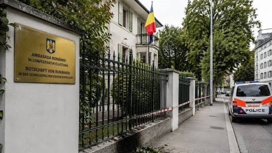 Incident grav de securitate la Ambasada României din Elveția. Sediul a fost atacat cu un dispozitiv incendiar