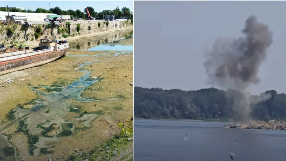 Se reia intervenția Armatei pe Dunăre. Două explozii s-au soldat până acum cu eșec