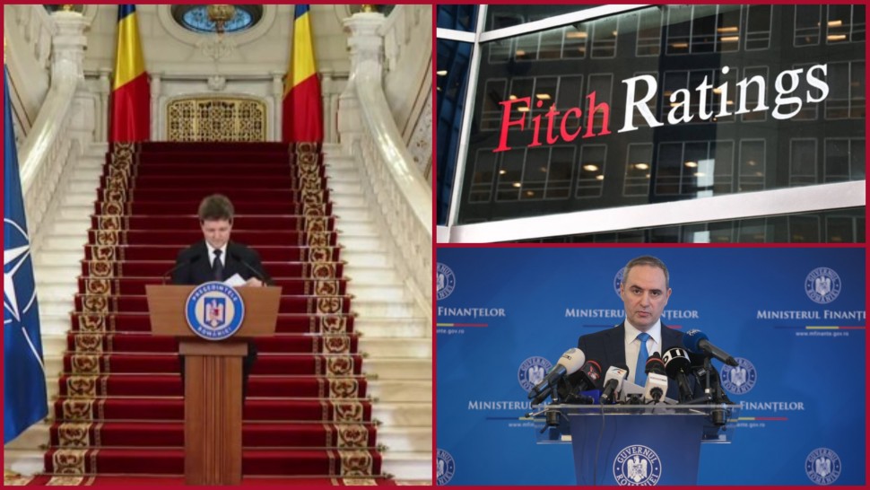Fitch menţine ratingul României la BBB- perspectivă negativă. Anunțul președintelui Nicușor Dan și al ministrului Finanțelor Alexandru Nazare