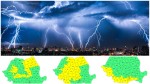 Cod galben în România. Ploi torențiale cu grindină în 24 de județe. Zonele lovite și de caniculă | Harta