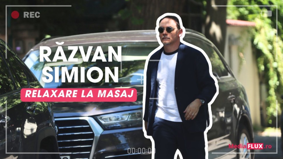 Răzvan Simion relaxare la masaj înainte de concediul în SUA Gestul românesc făcut de vedeta Antena 1 Foto Paparazzi