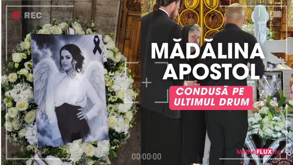 Înmormântarea Mădălinei Apostol. Iubita lui Nick Rădoi condusă pe ultimul drum. Omul de afaceri a ajuns la biserică | Foto și Video Exclusiv