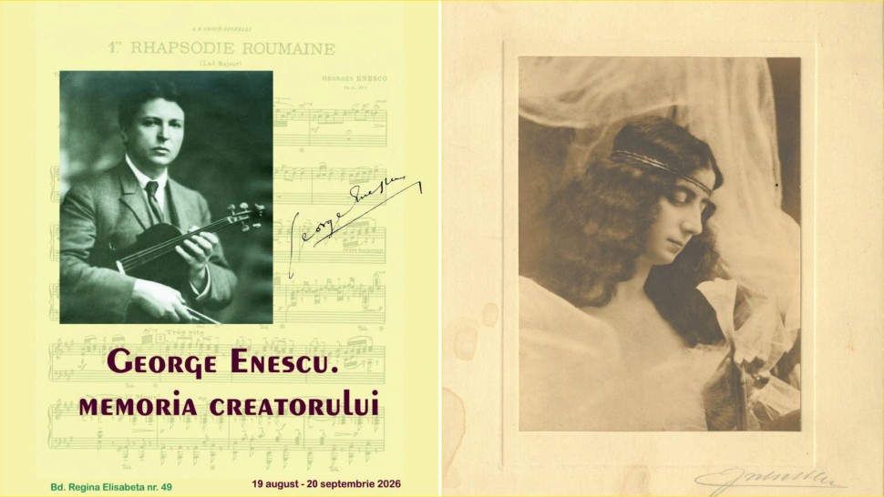 Scrisoarea de dragoste trimisă de George Enescu către Maria Cantacuzino. Amândoi sunt îngropaţi în acelaşi cimitir din Paris Foto