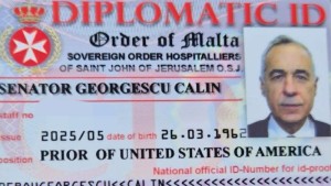 Ce este Ordinul Cavalerilor de Malta. Călin Georgescu avea o legitimație falsă de senator