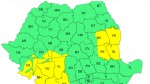 Cod galben ANM de vânt puternic. Lapoviță și ninsoare la munte vremea se răcește accentuat | Hartă