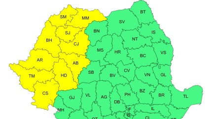 Alertă meteo ANM de caniculă în vestul țării miercuri. Temperaturi de până la 35 de grade. Cum va fi vremea în București | Hartă