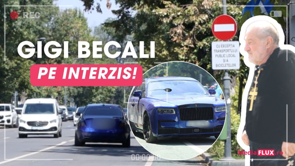 Gigi Becali prins pe interzis Latifundiarul a parcat bolidul de lux fix sub semnul de circulație pentru o vizită la farmacie | Foto și Video Paparazzi