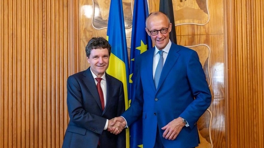 Nicuşor Dan discuţie cu cancelarul german Friedrich Merz privind situaţia de securitate de pe Flancul Estic şi potenţialul cooperării româno-germane în industria de apărare