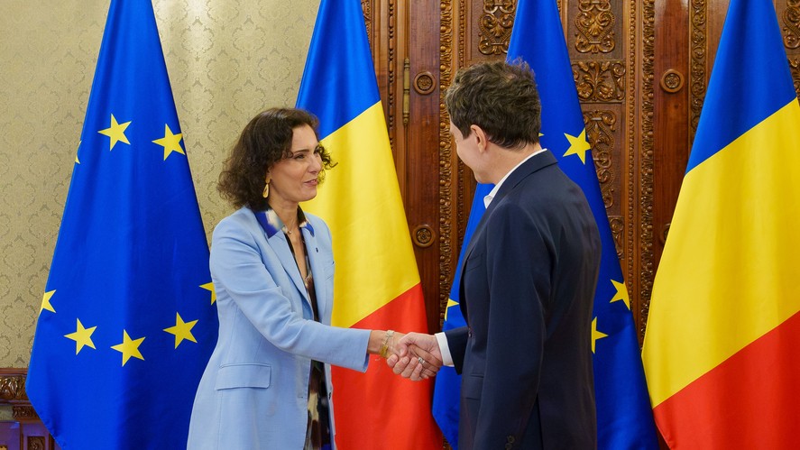 Nicușor Dan convorbiri cu Hadja Lahbib comisarul european pentru Egalitate Pregătire și Gestionarea situațiilor de criză Prioritățile noastre sunt consolidarea rezilienţei şi a pregătirii în regiunea Mării Negre în Ucraina și în Rep Moldova