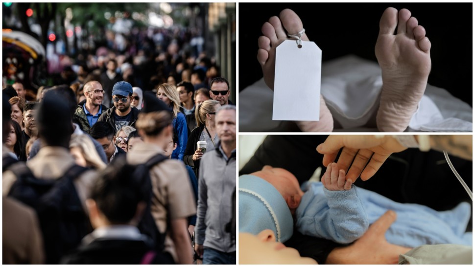 Populația din România rămâne în declin. INS Sporul natural al populaţiei s-a menţinut negativ. Numărul naşterilor a scăzut cu 42