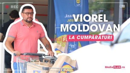 Viorel Moldovan în rol de atacant la raionul de legume și fructe. Fostul internațional nu ratează nicio reducere la supermarket Foto și Video Paparazzi