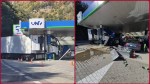 Accident grav într-o benzinărie de pe Valea Oltului Un TIR a intrat în pompele de carburant