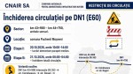 Se închide circulația rutieră pe DN1 în județul Prahova marți și miercuri. Care sunt rutele ocolitoare