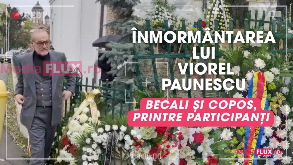Înmormântarea lui Viorel Păunescu la Cimitirul Bellu. Gigi Becali George Copos verii Becali Victor Pițurcă și Marius Lăcătuș printre participanți Foto și Video