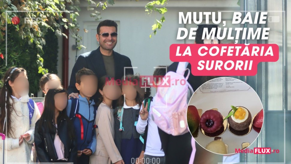 Adrian Mutu baie de mulțime la cofetăria surorii sale Ideile dulci vin și se dau la pachet cu bucurie | Foto și Video Paparazzi